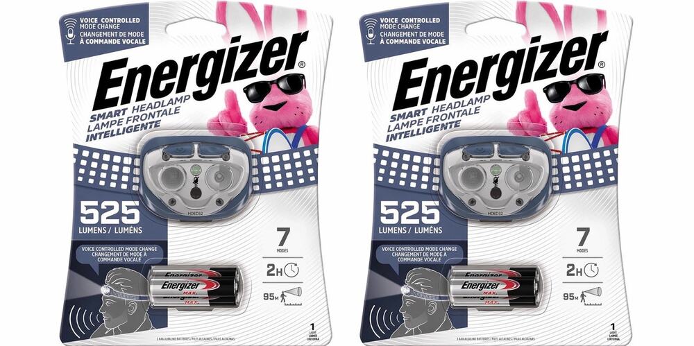Lot Of 2 Energizer Extreme Headlamp 550 Lumens 7 Mode SEALED 2 Hour Charge
